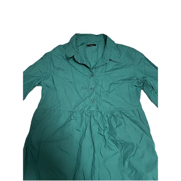 Quince 100% Organic Cotton Poplin Midi Tunic Dress, Women's Size Large - Picture 11 of 12